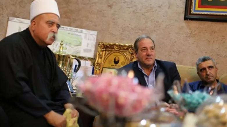 Rabbi Yechiel Eckstein with Sheikh Muwaffak Tarif