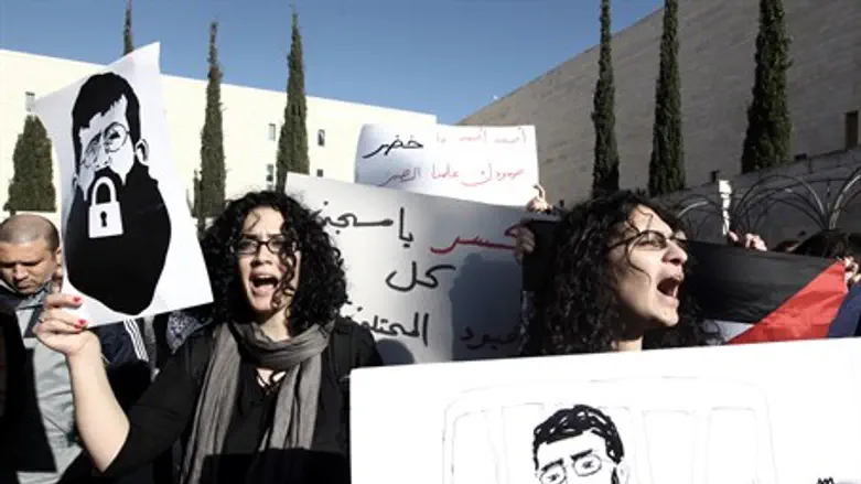 Protest for Khader Adnan