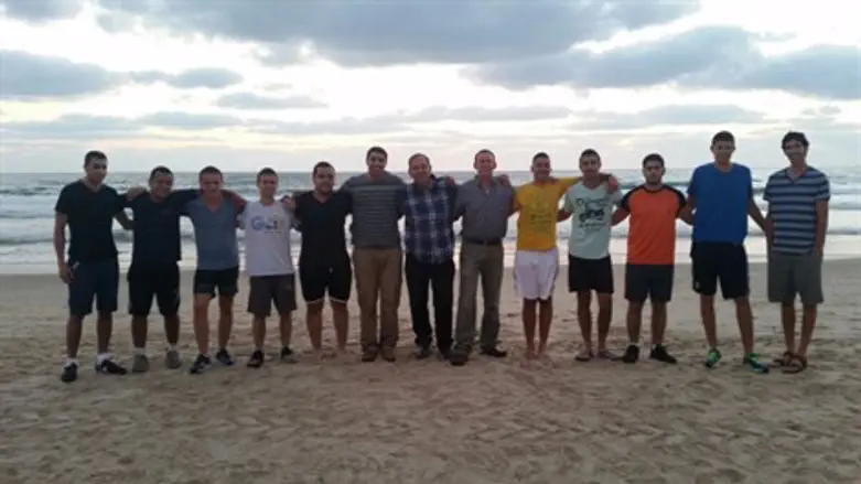 תלמידי המכינה ביום גיבוש