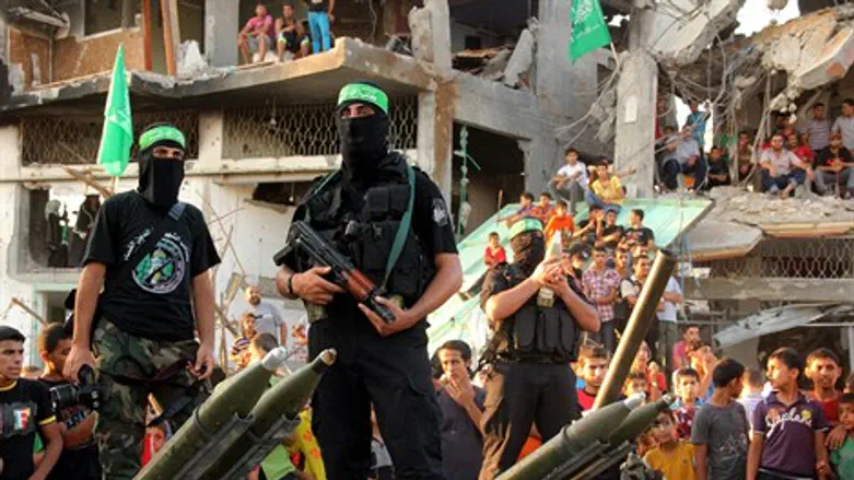 Hamas terrorists in Gaza
