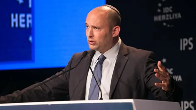 Education Minister Naftali Bennett at IDC Herzliya