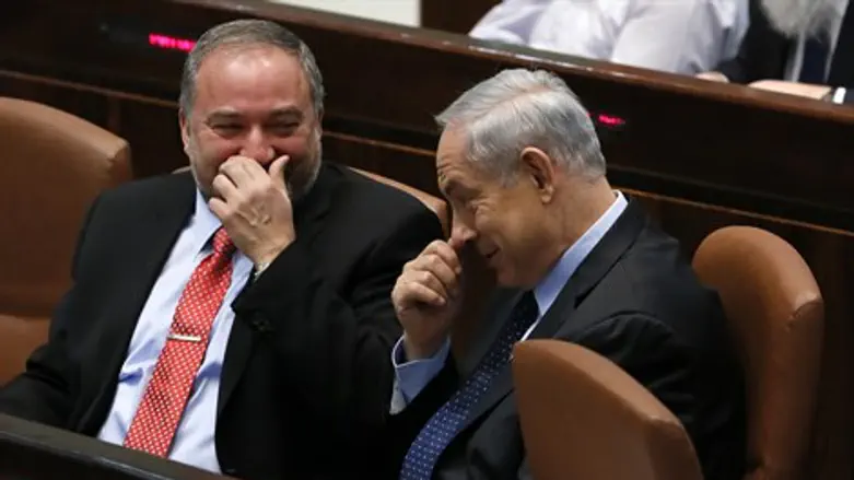 נתניהו וליברמן. ארכיון