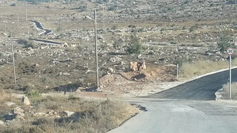 כביש הגישה לישוב שנסלל מחדש