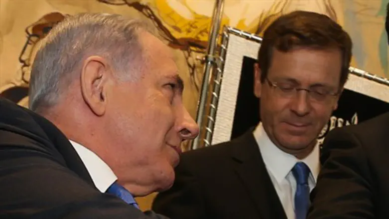 נפגשו. הרצוג ונתניהו