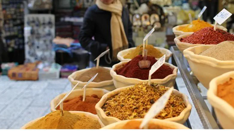 Spice market in Jerusalem