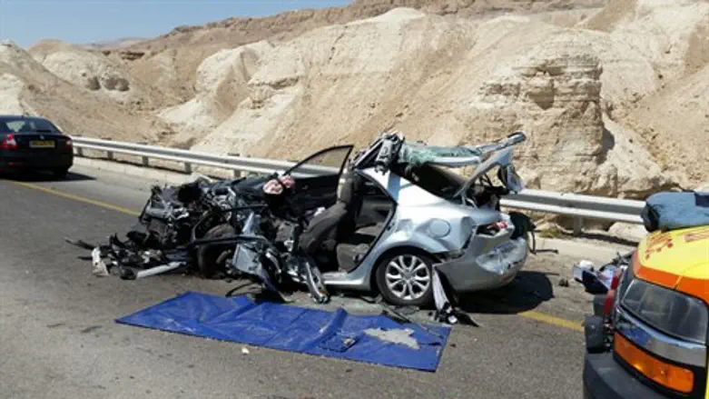 תאונת הדרכים בכביש 90