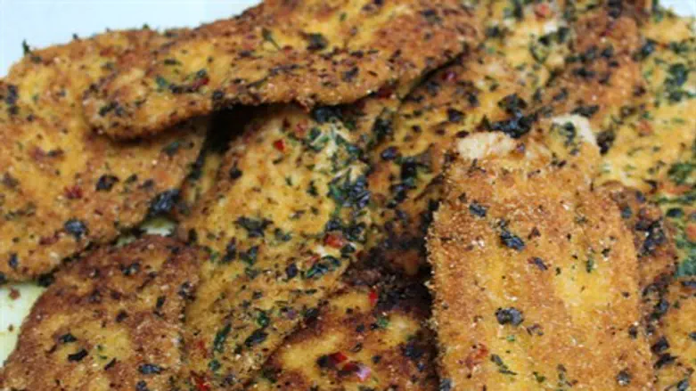 Chicken Schnitzel with Chili & Parsely