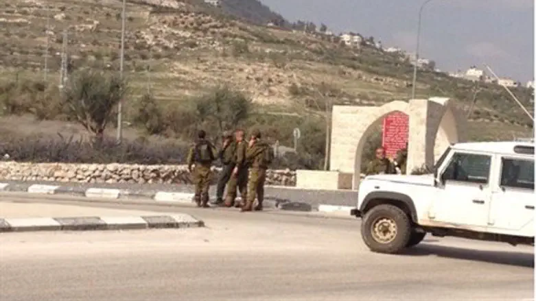 Израильский КПП на въезде в Шхем