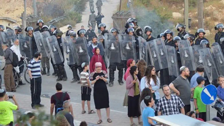 כוחות היס"מ בבית אל. הבוקר