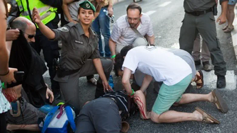 Место нападения на гей-парад