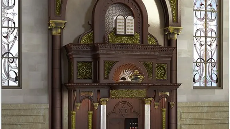 הדמיית ההיכל המשוחזר