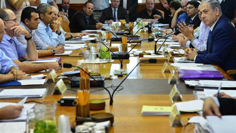 ישיבת ממשלה בנושא התקציב