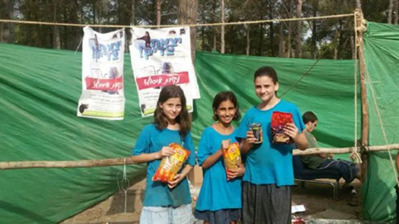 אוספים מזון במחנות הקיץ