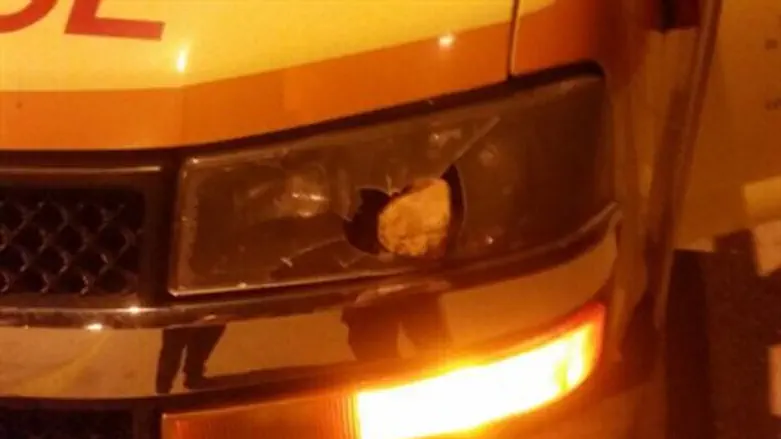 The ambulance that was attacked