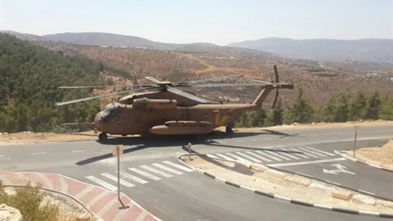 המסוק שפינה את הפעוטה