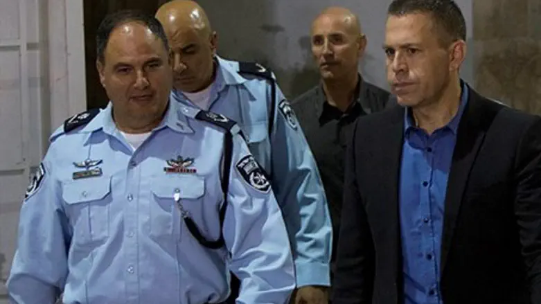 Bentzi Sau with Minister Erdan