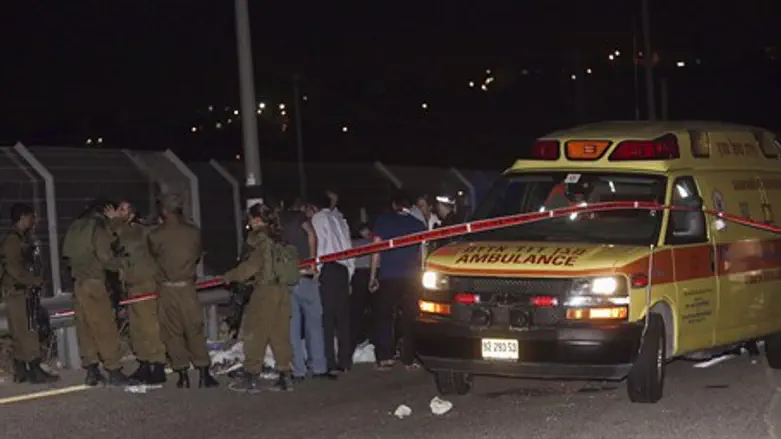 Теракт в Самарии: место происшествия