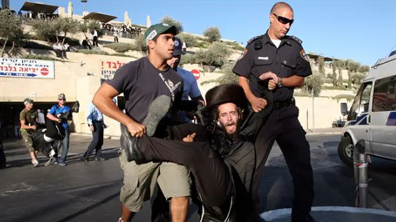 Haredi Shabbat protest in Jerusalem (file)