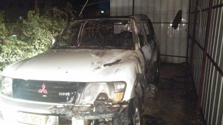 Burned-out vehicle