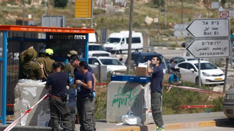 Security forces at Tapuach Junction (file)