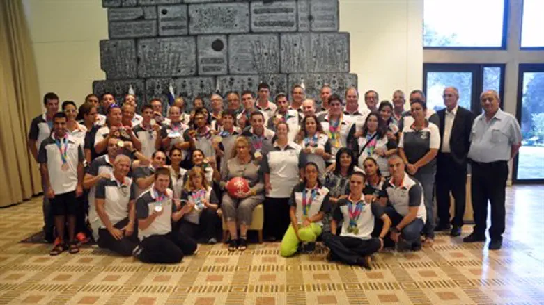 הספורטאים בבית הנשיא