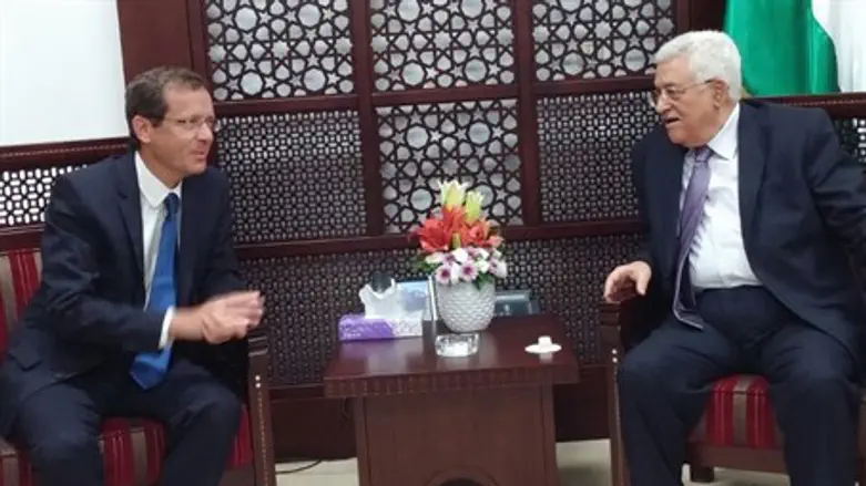 Ицхак Герцог и Махмуд Аббас