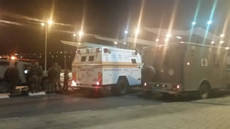 Scene of the explosives attack