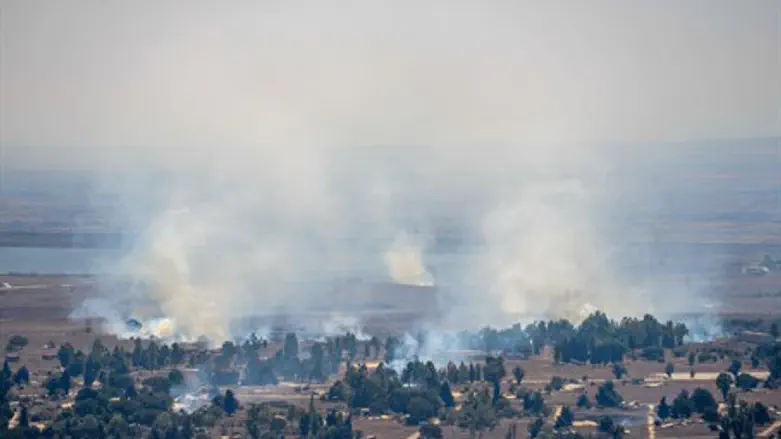 Smoke from fighting in Quneitra (file)