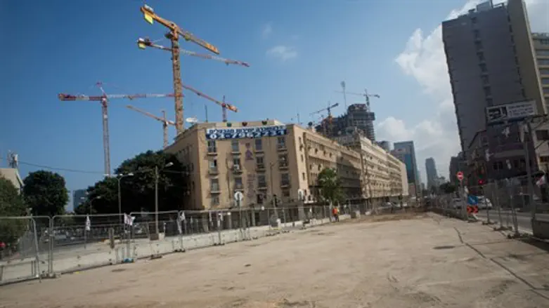 צומת מעריב לאחר הריסת הגשר