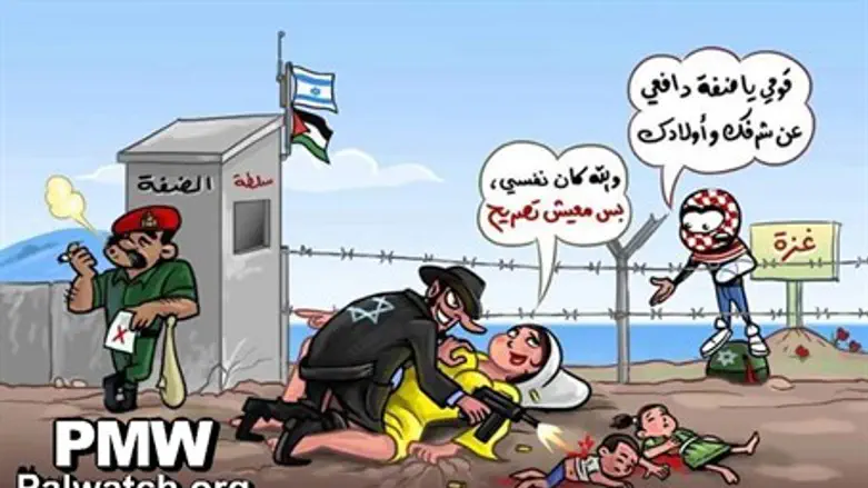 Sickening: Hamas's latest anti-Semitic "rape" cartoon