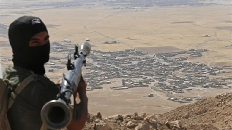 Kurdish fighter in Iraq (file)