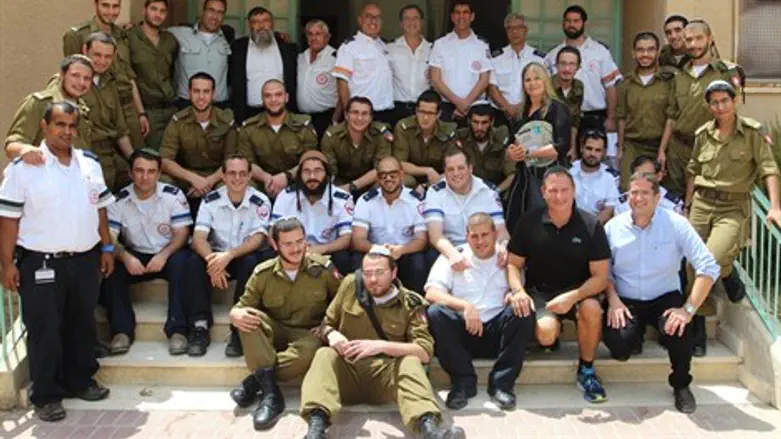 בכירי מד"א בישיבת ההסדר באופקים