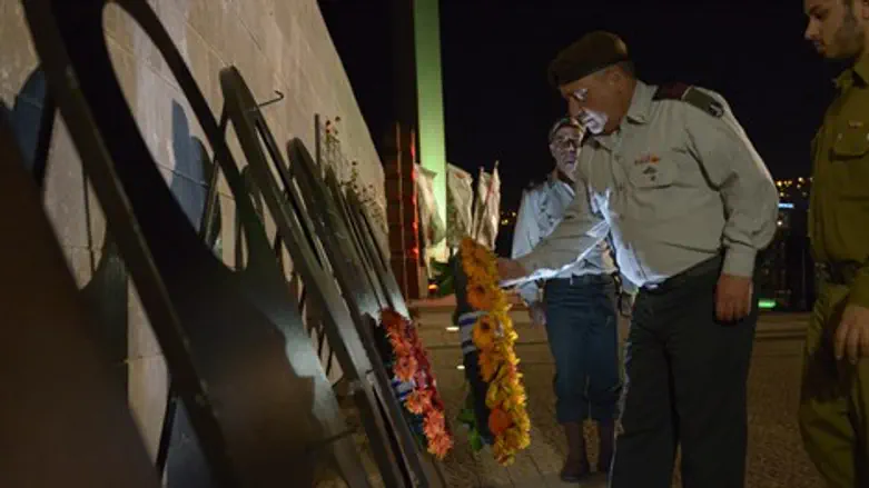 גדי אייזנקוט באזכרה לחללי חטיבת כפיר