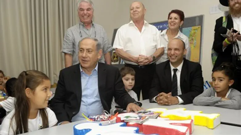 נתניהו ובנט באשקלון