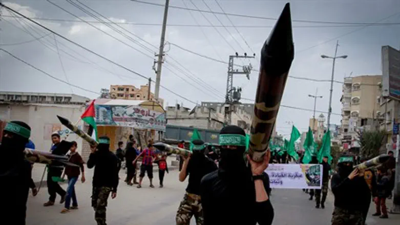 Hamas terrorists in Gaza