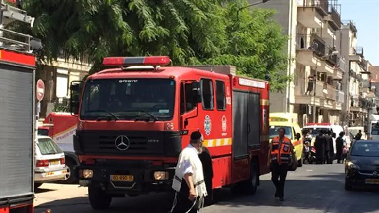 צוותי הכיבוי בירושלים