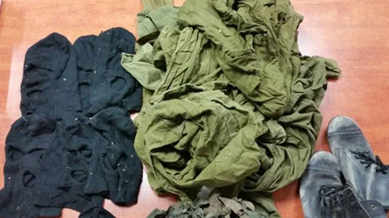 ציוד הצה"לי שנתפס