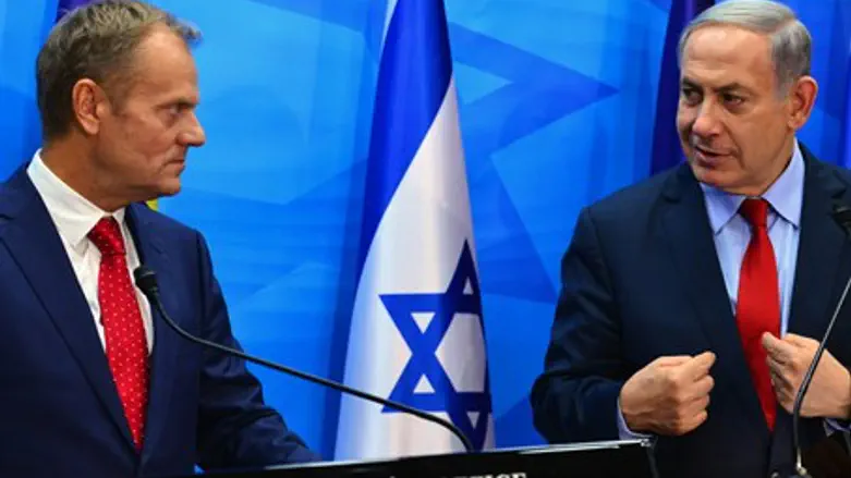 Биньямин Нетаньяху и Дональд Туск