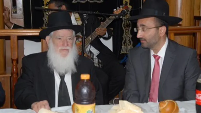 יושב ראש המועצה הדתית באשקלון עם הרב בלוי זצ"ל