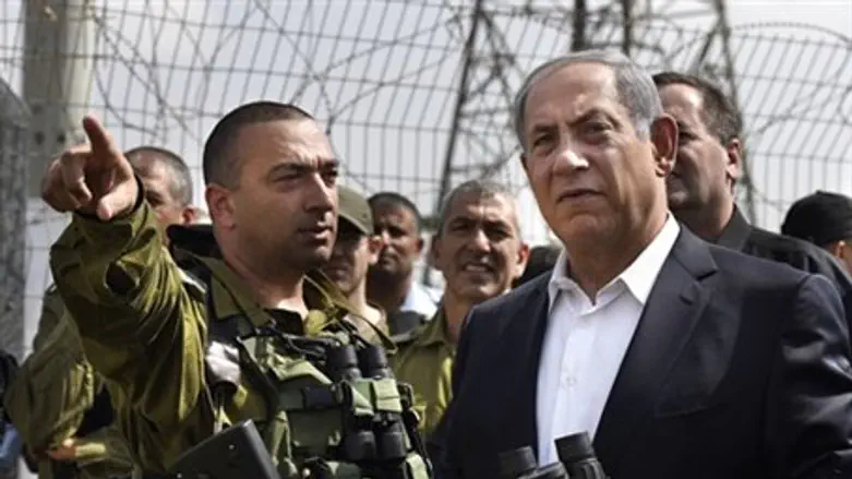 Netanyahu on Highway 443