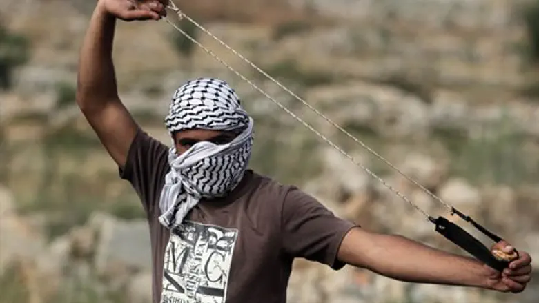 Rock-throwing terrorist