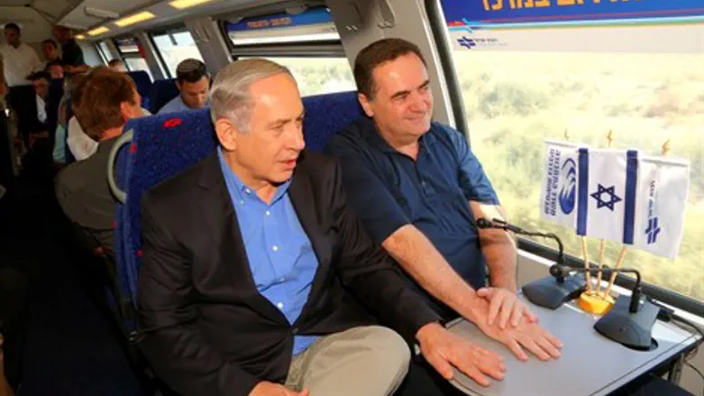 חנכו את הקו. כץ ונתניהו