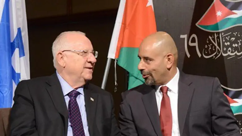 Reuven Rivlin, Jordanian Ambassador Walid Obeidat