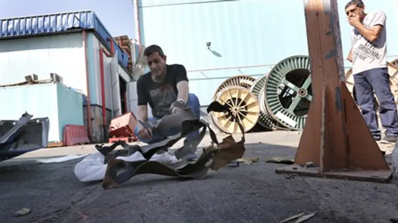 Rocket damage in Sderot, archive