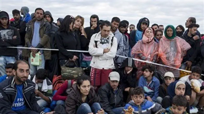 Middle Eastern migrants in Europe (file)
