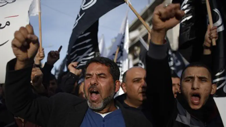 Hizb ut-Tahrir supporters in Ramallah (file)