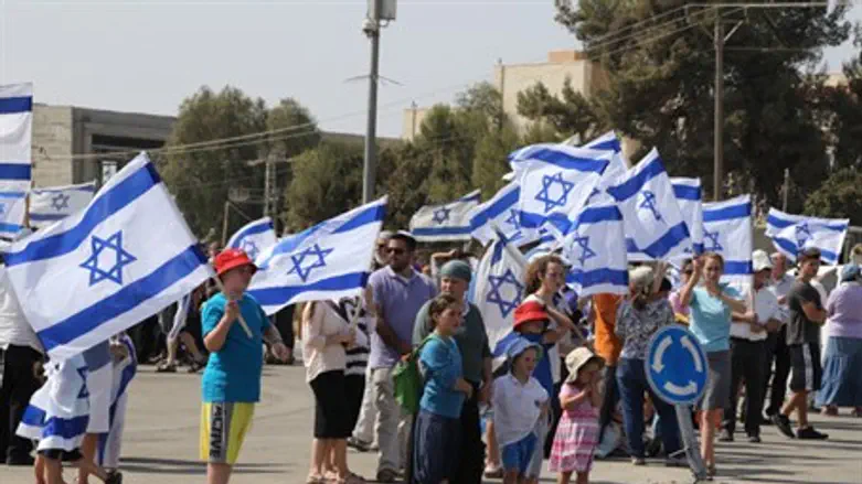 Акция проетста в Гуш-Эционе