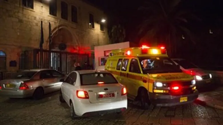 Ambulance in Old City (file)