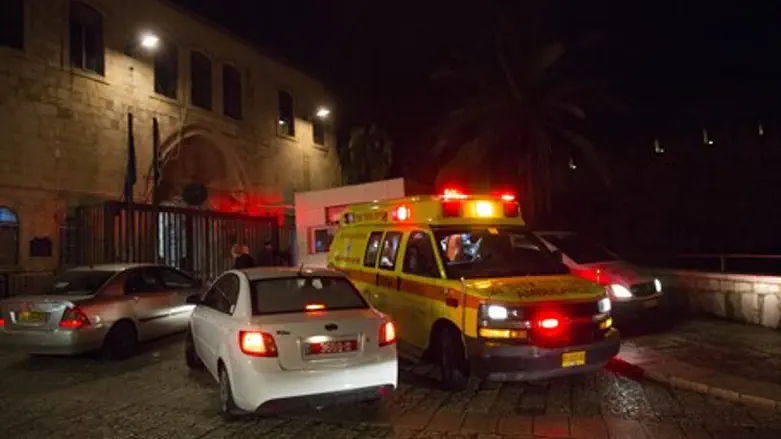 Ambulance in Old City (file)