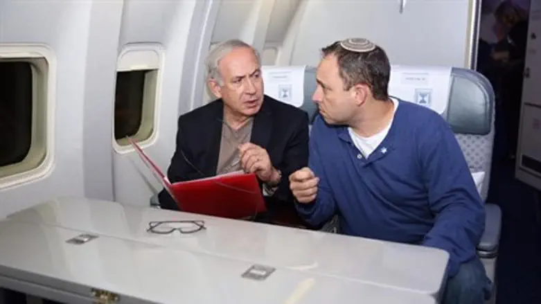 נתניהו במטוס